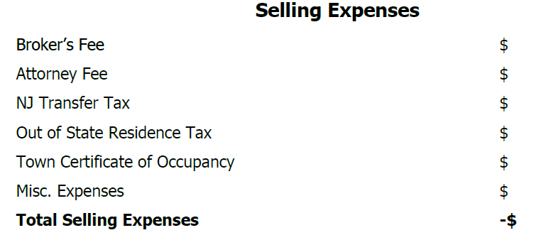 Seller Closing Costs | Southern Ocean County Real Estate